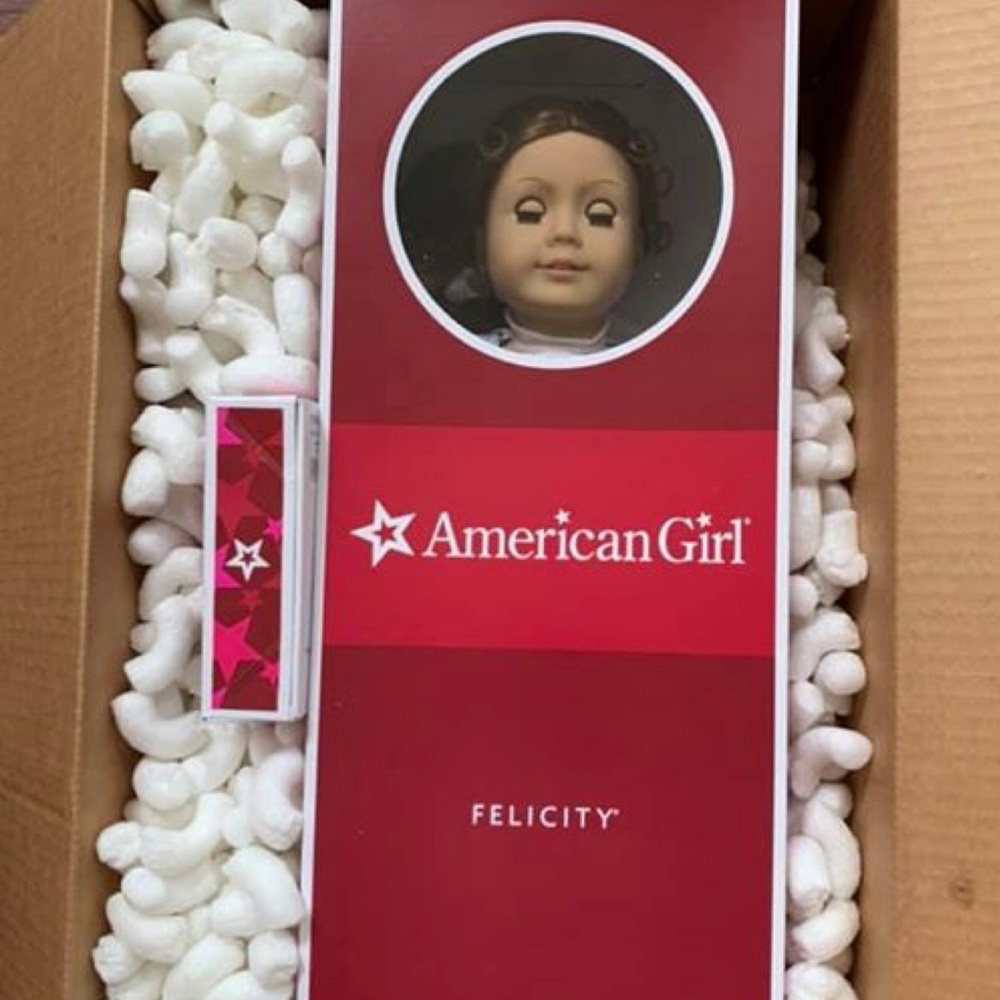 NIB American Girl Felicity Doll with accessories.
